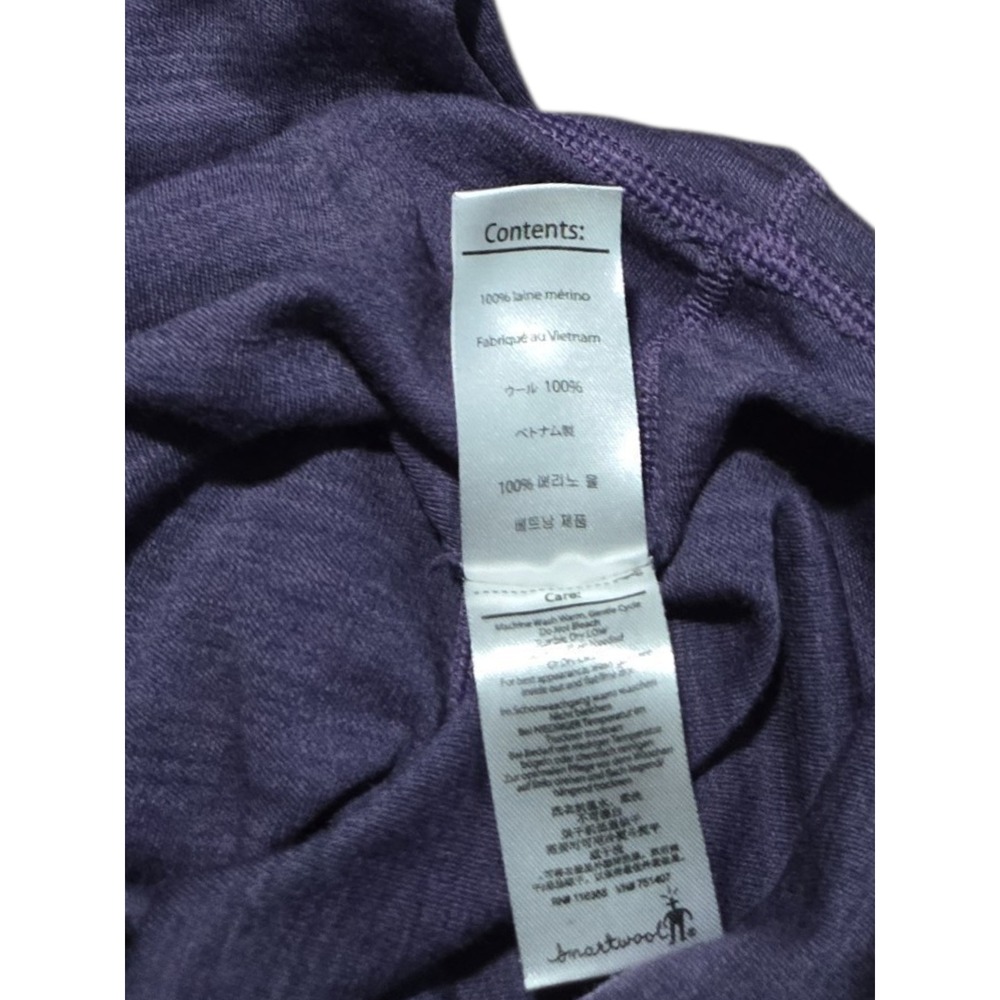 Smartwool Purple 100% Merino Wool Quarter Zip Pullover Sweater M - Picture 9 of 13